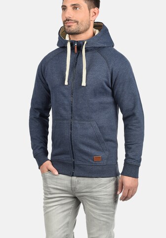 BLEND Zip-Up Hoodie 'Speedy' in Blue: front