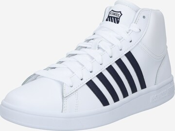 K-SWISS Hög sneaker 'Court Winston' i vit: framsida