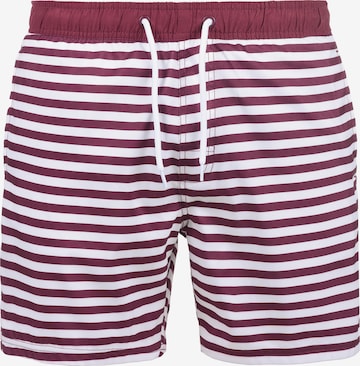 BLEND Board Shorts 'Leo' in Red: front