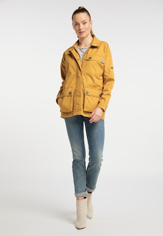 DREIMASTER Between-Season Jacket in Yellow: front