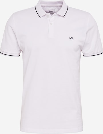 Lee Regular Fit Poloshirt in Weiß: predná strana