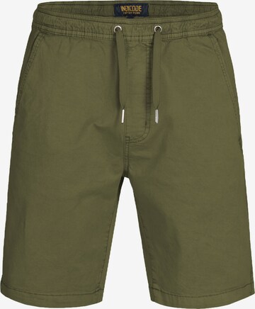 Pantalon 'Kelowna' INDICODE JEANS en vert : devant