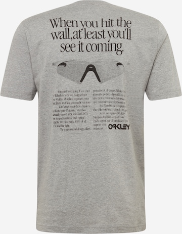 OAKLEY Regular fit Performance Shirt 'Back Ad Heritage' in Grey