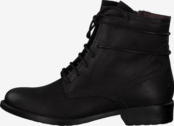 TAMARIS Schnürstiefelette in Schwarz