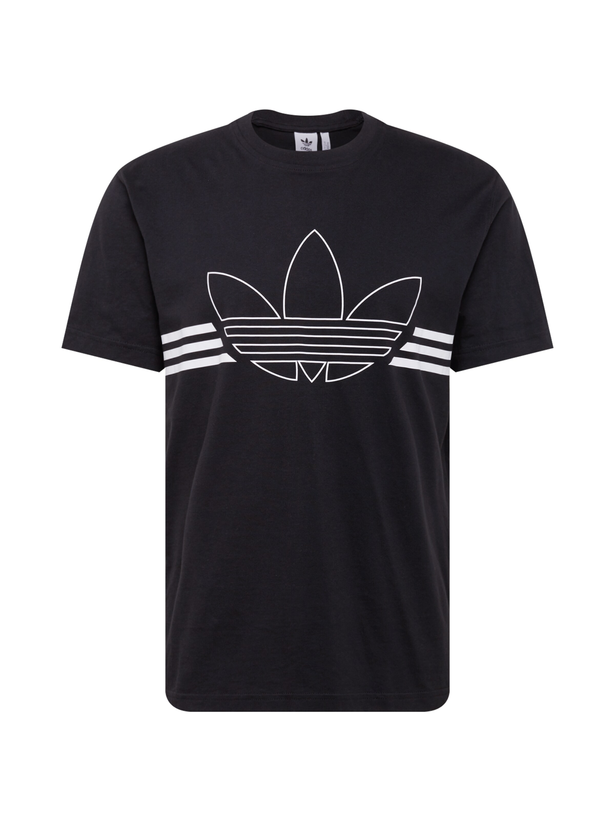 ADIDAS ORIGINALS - Shirt 'Outline' in de kleur Zwart