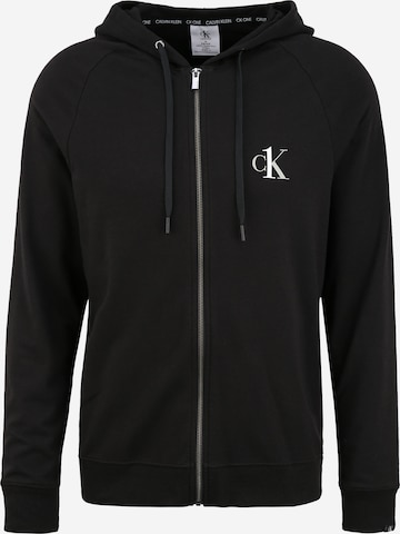 Calvin Klein Underwear Regular Sweatjacke in Schwarz: predná strana