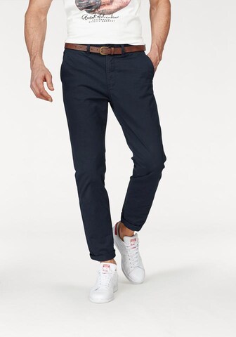 JACK & JONES - Regular Calças chino 'Cody Spencer' em azul: frente