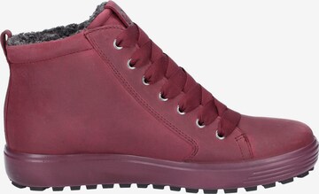 ECCO High-Top Sneakers in Red