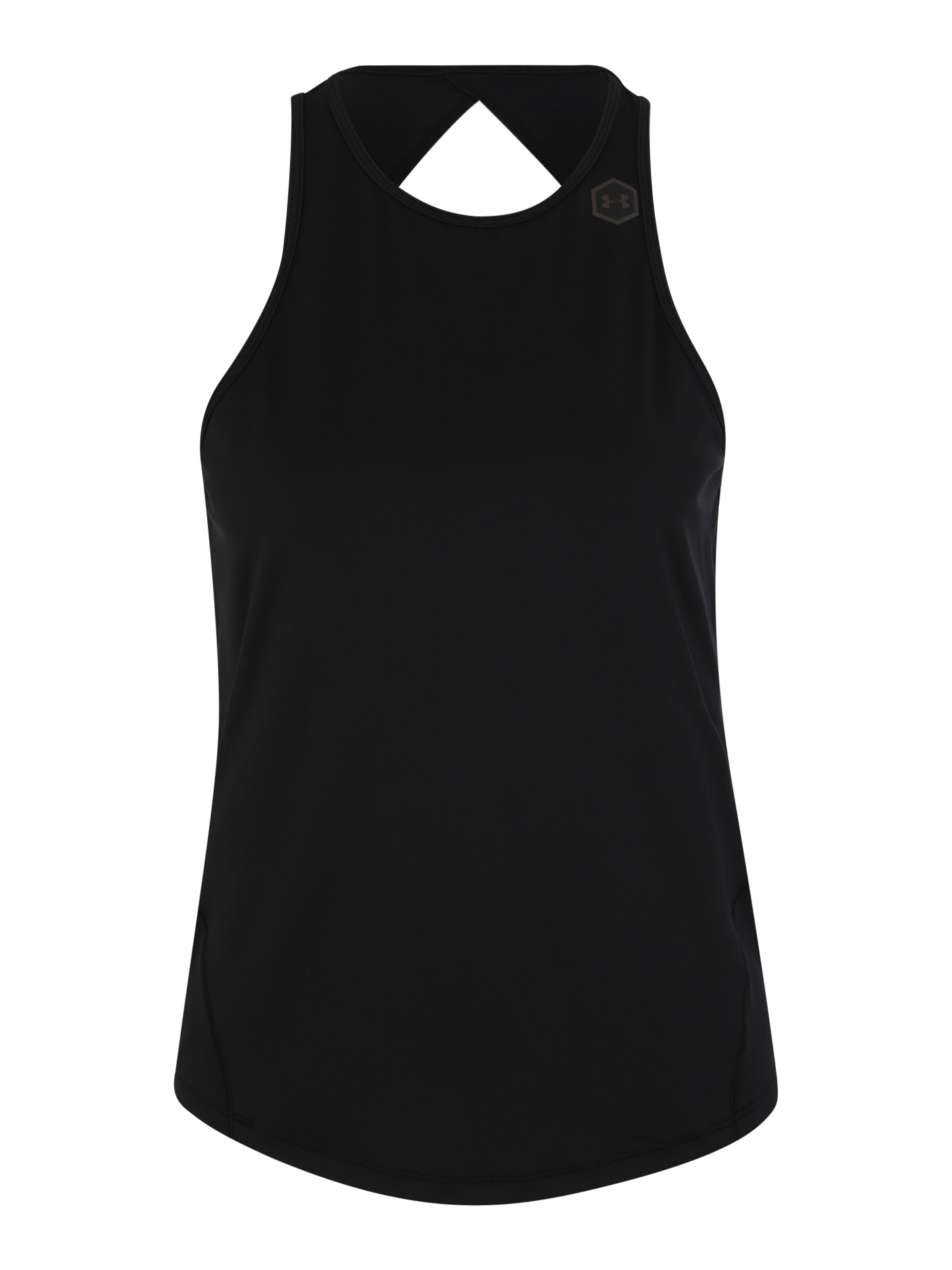 UNDER ARMOUR - Sporttop 'Rush' in de kleur Zwart