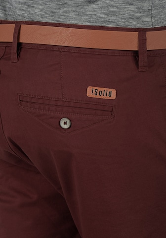 !Solid Regular Chino trousers 'Montijo' in Red