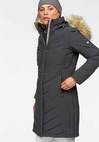 POLARINO Outdoor Coat in Grey: front