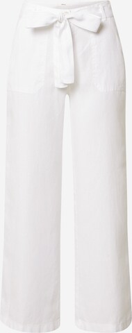 BRAX Trousers with creases 'Maine' in White: front