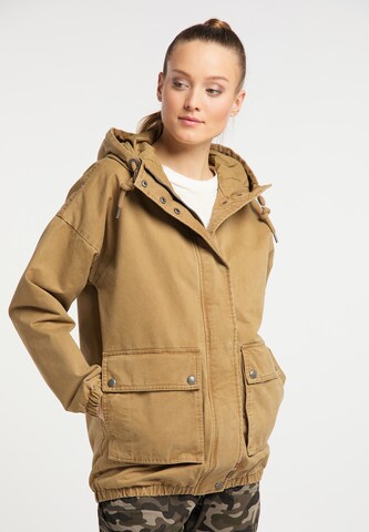 DreiMaster Vintage Übergangsjacke in Braun: Vorderseite