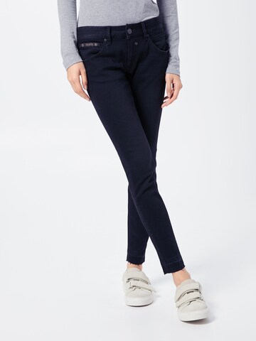 Herrlicher Skinny Kavbojke 'Touch Cropped' | črna barva: sprednja stran