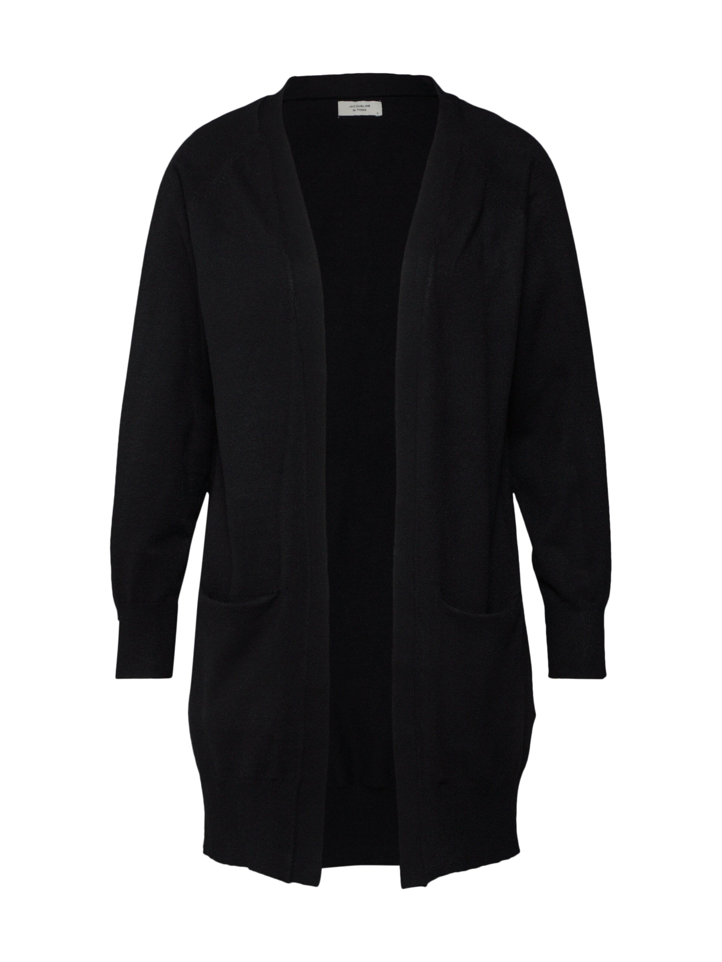 JACQUELINE de YONG - Gebreid vest 'Day' in de kleur Zwart