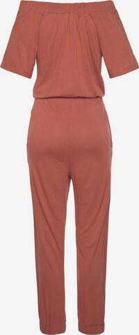 Tuta jumpsuit di LASCANA in arancione