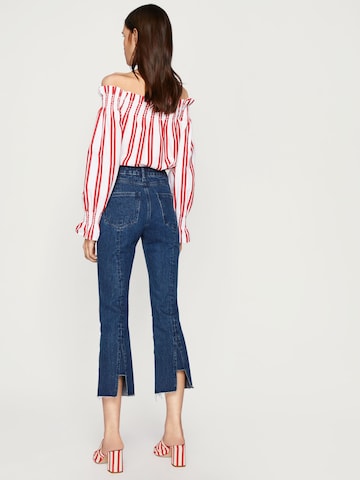 EDITED Bootcut Džíny 'Sydney' – modrá: zadní strana