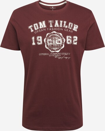 TOM TAILOR Regular fit Shirt in Red: front