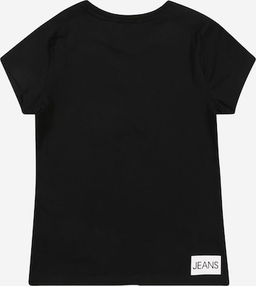 Calvin Klein Jeans - Camiseta 'Institutional' en negro: atrás