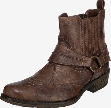 Boots MUSTANG en marron : devant