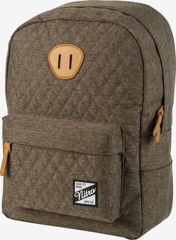 NITRO Rucksack 'Urban Classic' in Braun: predná strana