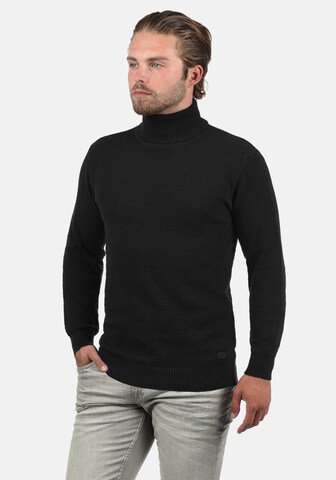 !Solid Rollkragenpullover 'Karlos' in Schwarz: predná strana