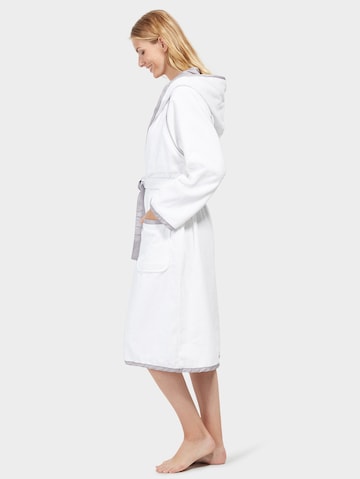 TOM TAILOR Long Bathrobe in White