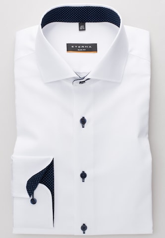 ETERNA - Ajuste regular Camisa de negocios en blanco