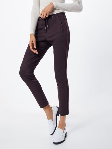 Coupe slim Pantalon TOM TAILOR en rouge : devant