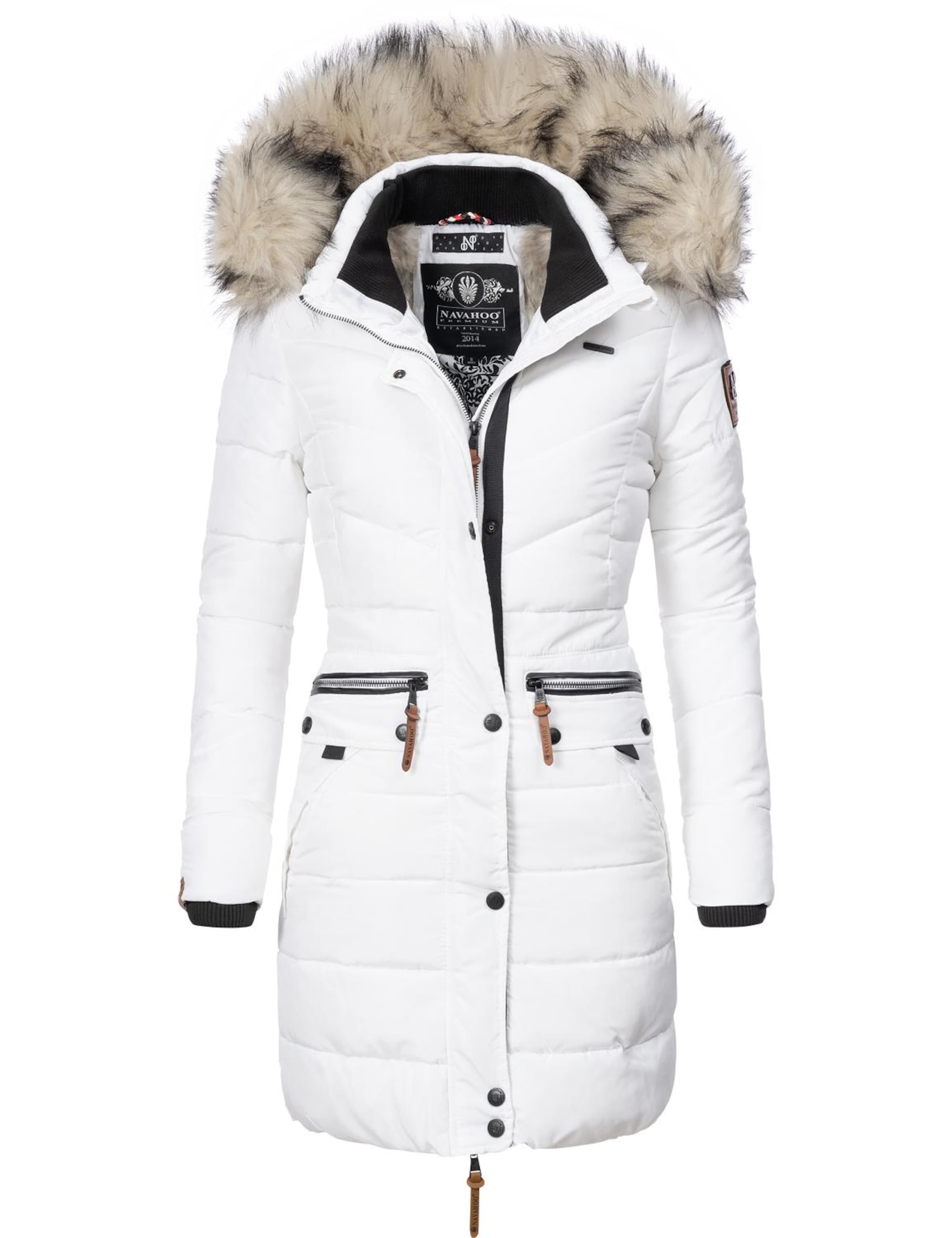 NAVAHOOZimski kaput 'Paula' - bijela boja: prednji dio