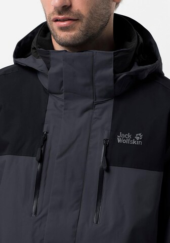 JACK WOLFSKIN Outdoorová bunda 'Jasper Flex' – šedá