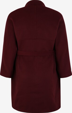 ABOUT YOU Curvy Between-Seasons Coat 'Charis Coat' in Red: back