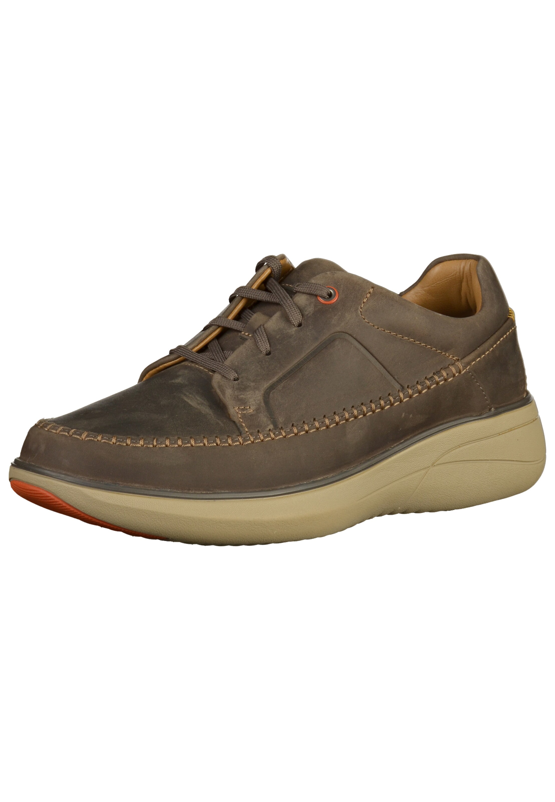 CLARKS - Sportieve veterschoen in de kleur Taupe