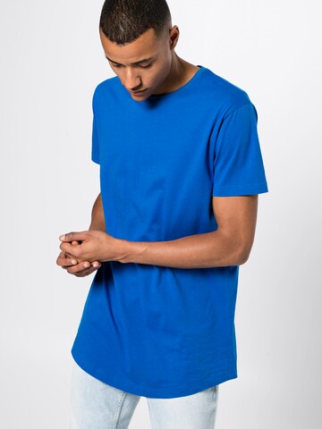 T-Shirt Urban Classics en bleu : devant