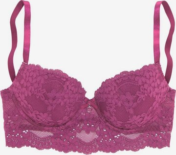 s.Oliver Push-Up BH in Pink: predná strana