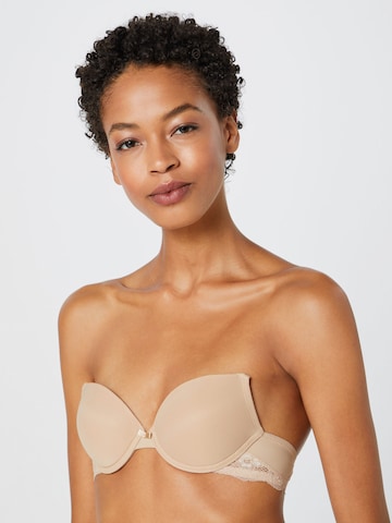 TRIUMPH T-shirt Bra 'Lovely Micro' in Beige