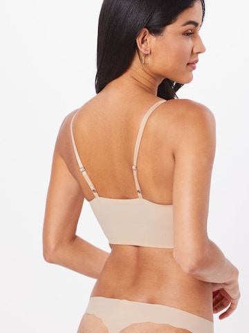 Skiny Bralette Bra 'Micro Lovers' in Beige: back