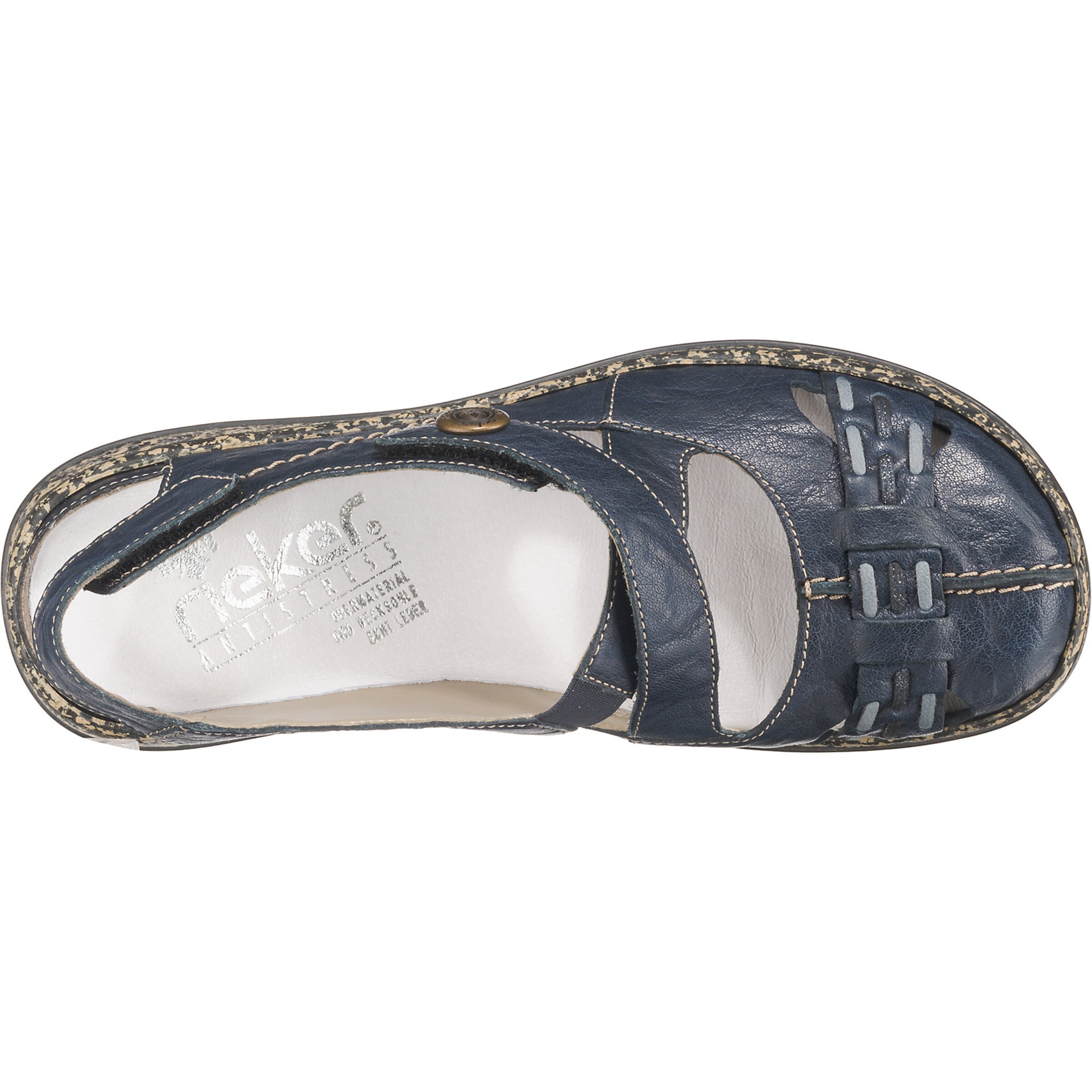 Rieker Ballerina 'Massa-Preston' in Blau