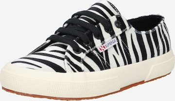 Baskets basses SUPERGA en noir : devant