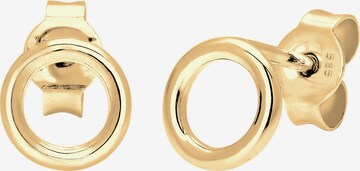 ELLI PREMIUM Earrings 'Kreis' in Gold: front