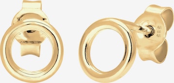 ELLI PREMIUM Earrings 'Kreis' in Gold: front