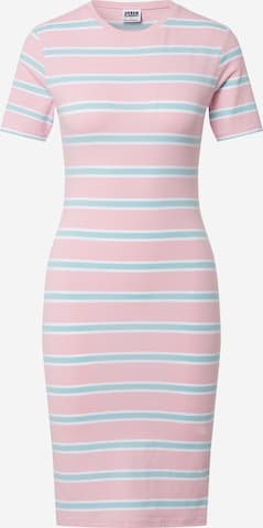 Urban Classics Dress in Pink: front