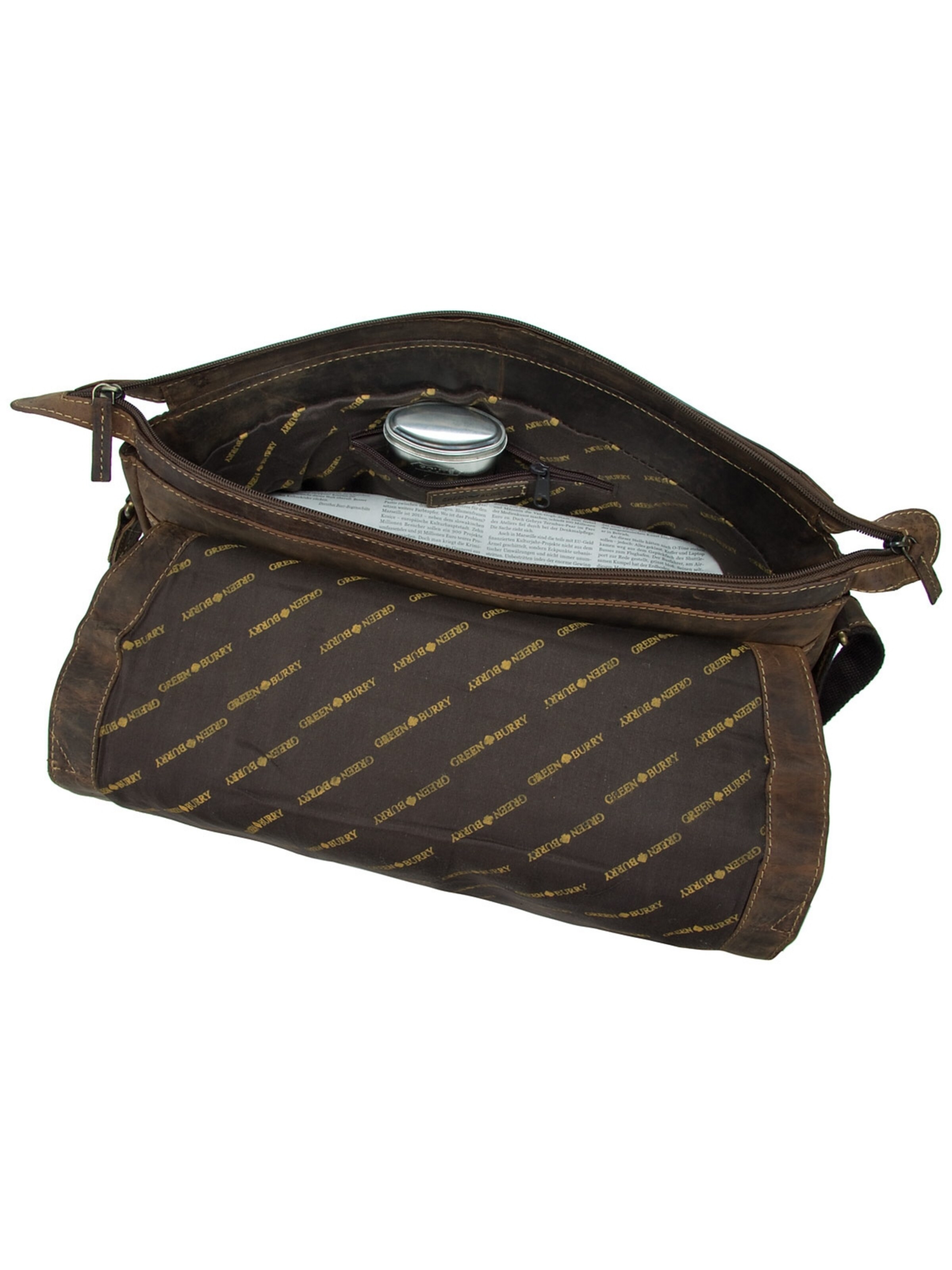 GREENBURRY Laptoptasche in Braun