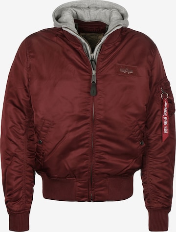 ALPHA INDUSTRIES Tussenjas 'MA-1 D-Tec' in Rood: voorkant