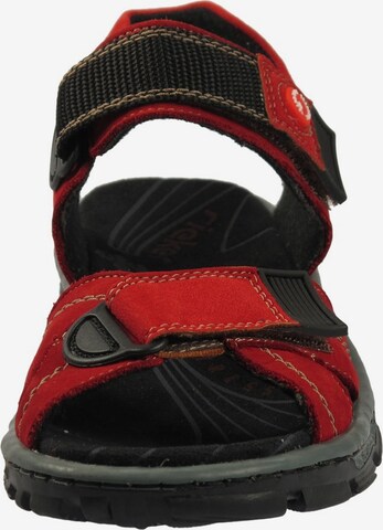 Rieker Hiking Sandals 'Strike' in Red