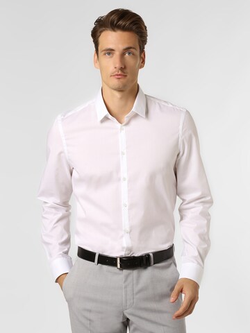 Finshley & Harding London Slim Fit Hemd in Weiß: predná strana