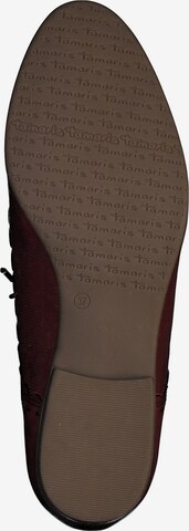 Pantofi cu șireturi de la TAMARIS pe roșu: jos