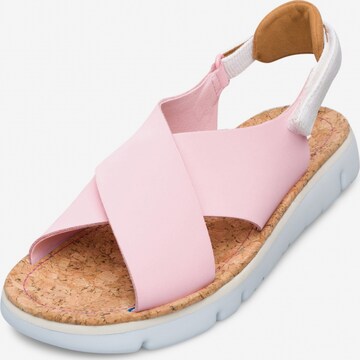 CAMPER Strap Sandals ' Oruga ' in Pink: front