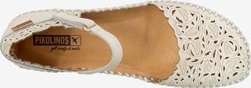 PIKOLINOS Ballet Flats with Strap 'Margarita' in White