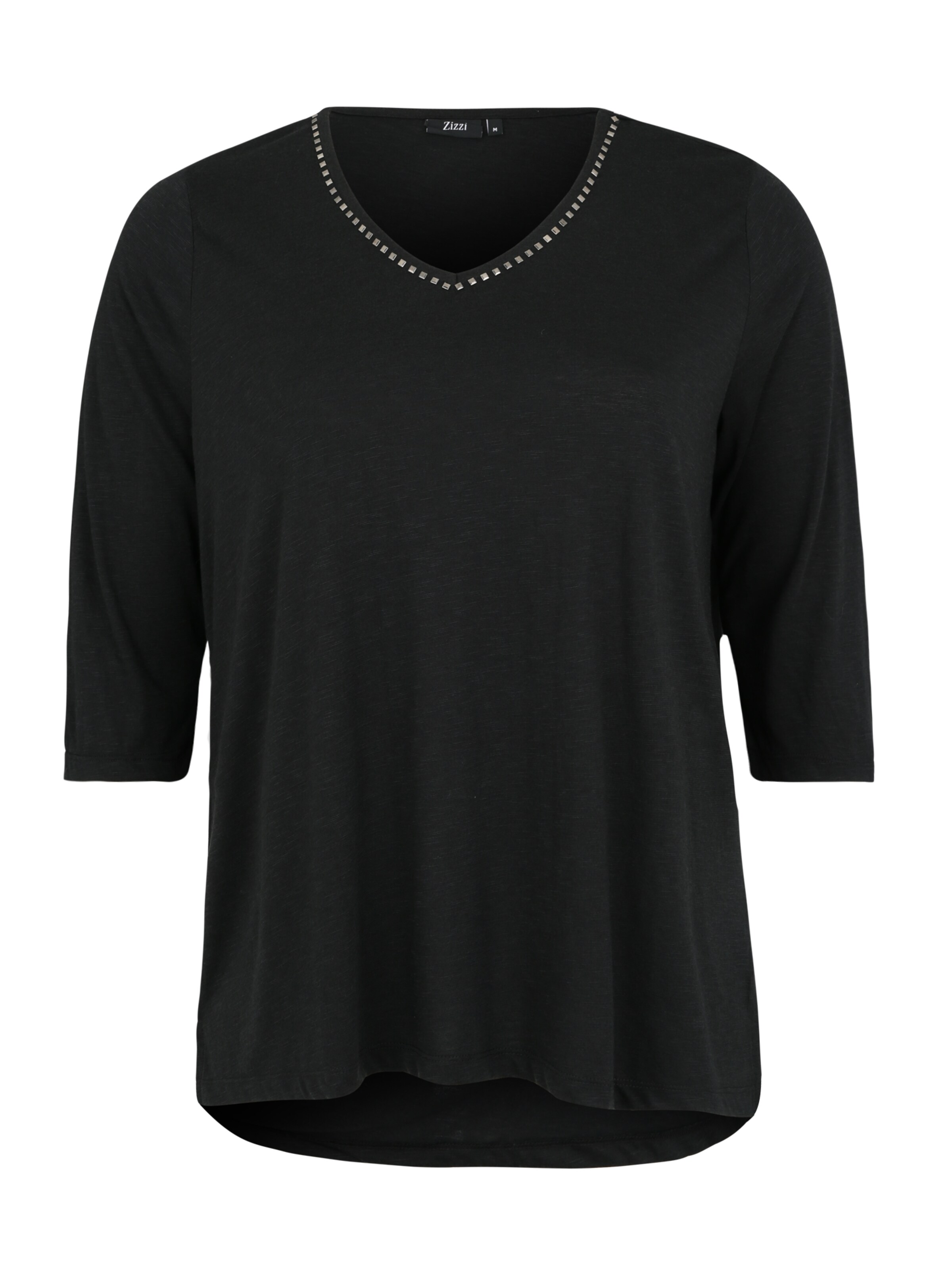 Zizzi - Shirt 'MHALO' in de kleur Zwart